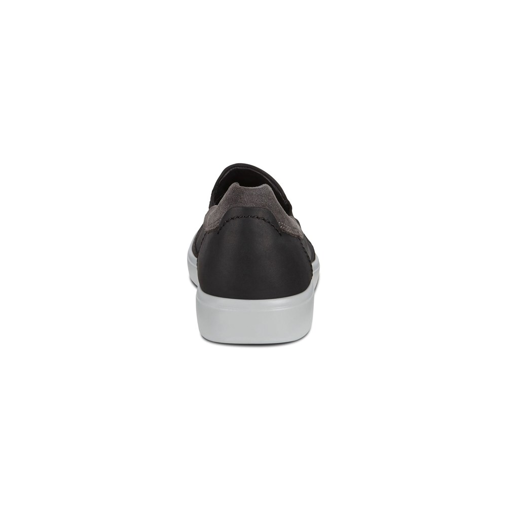 Mens Slip On - ECCO Soft 7 Sneakerss - Black - 4213JQUXR